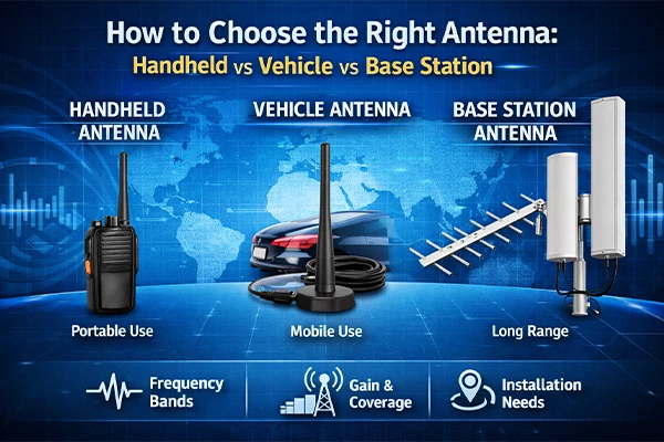 How to Choose the Right Antenna: Handheld vs Vehicle vs Base Station (Complete 2026 Guide)