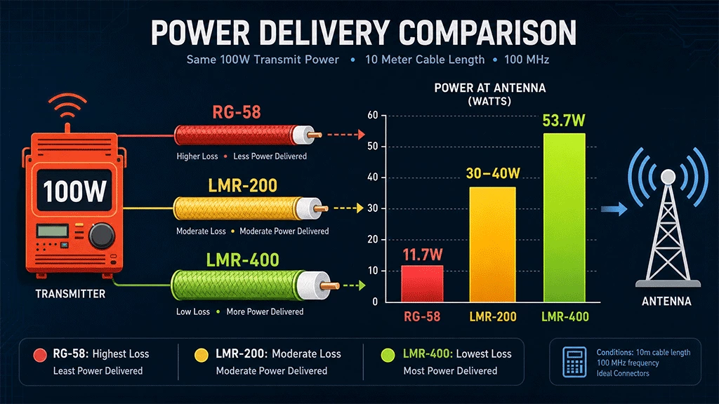 How Coaxial Cable Loss Affects Your Antenna Performance